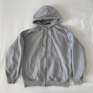 Brandy Melville Grey Christy Zip Up Hoodie
